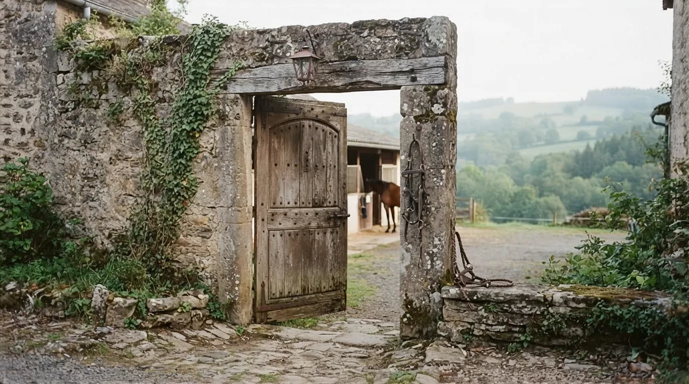 Entrée du Back to Horse Basics, centre équestre à Verneuil-sur-Vienne